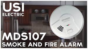 Smoke detectors & co detectors. Hardwired 2 In 1 Universal Smoke Sensing Smoke And Fire Alarm With Battery Backup Mds107 Youtube