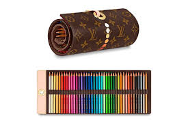 Priced at approximately $900 usd, the louis vuitton coloring pencil set is slated to go on sale in april, and would make for a great home accessory. Louis Vuitton Monogram Colouring Pencil Case Roll Hypebeast