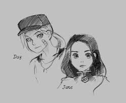 Day And June Fan Art Uncolored Legend Book Series Marie Lu Legend
