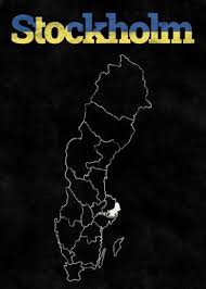 Nyheter och information från region stockholm. Region Stockholm Poster By Schwedenliebe Displate