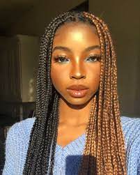 Braidstyles Bi Color Braids For Black Hair Natural Hair Styles Girls Hairstyles Braids