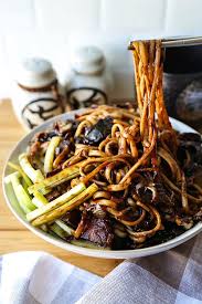 Many noodles are very basic doughs consisting simply of like pasta, eggs are a typical ingredients in various types of noodle. Vegan Jajangmyeon Korean Noodles With Black Bean Sauce Pickled Plum Easy Asian Recipes
