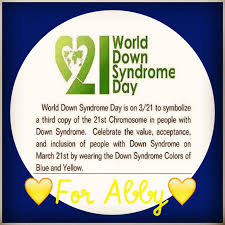 From 1st to 21st march we will send you daily messages to help you learn about. Happy World Down Syndrome Day