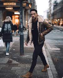 Mens Fashion Needs On Instagram A Look Of Shearling Like Comment This Photo And Follo Winter Outfits Men Trendy Outfits Winter Mens Winter Fashion