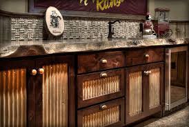 Jul 12, 2021 · the natural wood vanity and black metal mirror give this space a farmhouse feel while still looking modern and updated. Rustic Tin Cabinet Doors Novocom Top