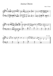 There is no strumming pattern for this song yet. Anima Christi Sheet Music For Piano Solo Musescore Com