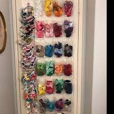 Hair Accessory Organizer System With Elastic Hair Elastics Etsy In 2020 Organizing Hair Accessories Girls Closet Organization Kids Room Organization