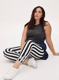 Beetlejuice season 4 episode 64 journey to the centre of the neitherworld. Plus Size Beetlejuice Black White Stripe Crop Legging Torrid