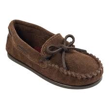 Boys Minnetonka Boys Moc Size 12 M Chocolate Suede