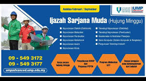 Diploma atau kelulusan lain yang diiktiraf setaraf dengannya oleh kerajaan malaysia dan. Ump Advanced Permohonan Kini Dibuka Ijazah Sarjana Facebook