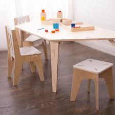 Trapezoid Table Kids Table And Chairs Daycare Furniture Modern Kids Table