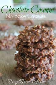 Healthy No Bake Cookies The Frugal Farm Wife Recipe Healthy No Bake Cookies Healthy Baking Coconut Recipes