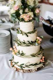 An Edwardian Era Inspired Gown For A Romantic And Bohemian Wedding At Cripps Barn Wedding Cake Rustic Floral Wedding Cakes Wedding Cake Greenery