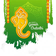 Ganesh Chaturthi Green Background Ganesh Chaturthi Abstract Png And Vector With Transparent Background For Free Download