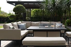 Which is the best fire pit in the uk? Pulse Rectangular Corner Dining Set With Firepit Table Taupe Elements
