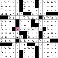 Monday March 7 2016 Diary Of A Crossword Fiend