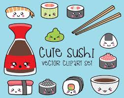 Premium Vector Clipart Kawaii Sushi Clipart Kawaii Sushi Clip Art Set High Quality Vectors Instant Download Kawaii Clipart Dessin De Papier Kawaii Et Dessin Kawaii