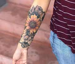 2.2 sunflower tattoos on shoulder. Sunflower Tattoos For Women Ideas And Designs For Girls
