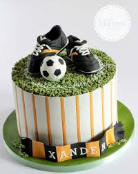 Get cake designs for boy and make your greetings or decoration more special and interesting. Football Cake Soccer Birthday Cakes Savoury Cake Cake