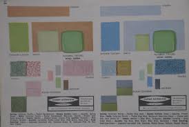 1957 Color Chart Ming Green Vintage American Standard