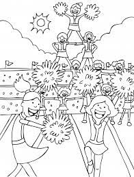 Get ready to cheer your child's favorite sport with these spirited cheerleading coloring sheets. Cheerleading Coloring Page Kidspressmagazine Com Sports Coloring Pages Coloring Pages Barbie Coloring Pages