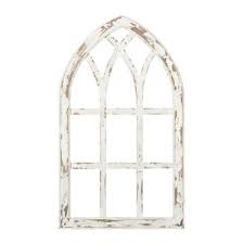 Antiqued White Window Pane Arch Plaque Kirklands White Windows Window Wall Decor Arched Wall Decor
