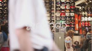 Famous Lids Hat Store In Times Square New York City Nyc Slow Motion People Stock Footage Times Square York Store Times Square New York Hat Stores Lids Hat