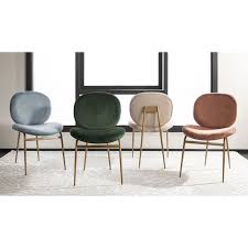 Vilonia Upholstered Dining Chair Allmodern Upholstered Dining Chairs Velvet Dining Chairs Dining Room Chairs