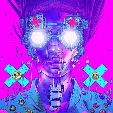 Exes Art Artist Artwork Illustrator Illustration Draw Drawing Digitalart Digital Cyberpunk Colour Colo Japanese Pop Art Cyberpunk Art Vaporwave Art