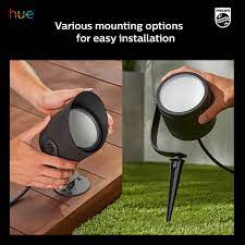 Diy How To Easily Install Your Garden Lighting Philips Hue Lily Xl Spot Light Led Outdoor Lighting Smart Outdoor Lighting Hue Philips