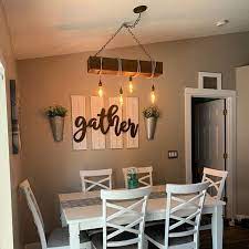 Pair Of Farmhouse Shutters Shutter Wall Decor Etsy Dinning Room Wall Decor Farmhouse Decor Living Room Shutter Wall Decor