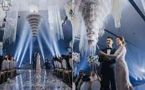 Maybe you would like to learn more about one of these? Malaysian Celebrity Couple Charmed By Chandelier Like Wedding Cake