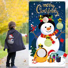 Led christmas decorations indoor snowman games for kids. Christmas Snowman Toss Game With 3 Bean Bags Fun Indoor Outdoor Game For Kids And Adults In Christmas Party Activities Great Christmas Decorations And Supplies Christmas Snowman Buy Online In Dominica At