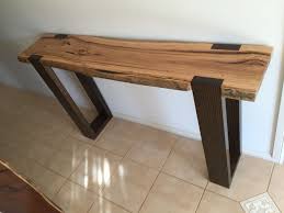 Messmate Slab Hall Table Legs Stained Japan Black Hall Table Small Hall Table Table
