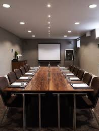 Meeting Room Table With Chairs Along The Sides And Projector Activboard Meeting Room Design Office Meeting Room Office Interior Design