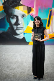 Last night we crowned this year's winner of the Swansea University Dylan  Thomas Prize at the University's Bay Campus. Yasmin Zaher was awarded the  £20,000 prize