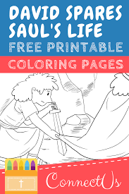 756x943 bible david as king coloring pages bible class ideas. Free David Spares Saul Coloring Pages For Kids Connectus