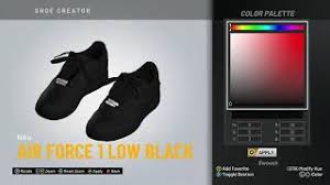 Authentic nike air force 1 sneakers without a doubt. Nba 2k20 Shoe Creator Nike Air Force 1 Low Black Youtube