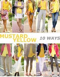 10 Ways To Wear Mustard Yellow Yellow Top Outfit Mustard Yellow Outfit Yellow Shirt Outfit