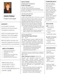 White space, black text, and. Project Manager Resume