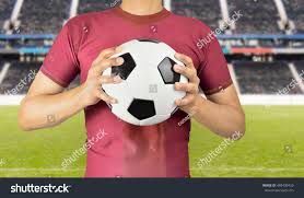 Soccer Player Holding The Ball With His Hands On The Chest At The Football Stadium Ad Sponsored Holding Ball Soccer Pl Running Women Photo Editing Soccer