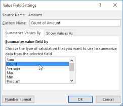 The source name is the name of the field in the data source. Pivot Tables In Excel Easy Excel Tutorial