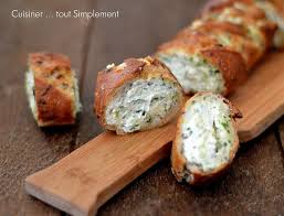 Baguette Farcie Mozzarella Epinards Cuisiner Tout Simplement Le Blog De Cuisine De Nathalie Cuisine Recettes De Cuisine Baguette Farcis
