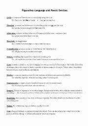 Literary Devices Worksheet Pdf Luxury Figurative Language And Poetic Device Esl Worksheet By In 2020 Poetry Worksheets Sound Devices In Poetry Literary Devices