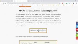 Maybe you would like to learn more about one of these? Online Calculator Of Mape Mean Absolute Percentage Error Youtube