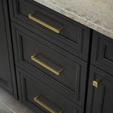 Liberty Modern Notched 6 5 16 In 160mm Center To Center Brushed Brass Drawer Pull P394 Brass Kitchen Hardware Brushed Brass Hardware Brass Kitchen Handles