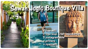 Jalan sawah joglo no 88, yogyakarta, indonesia. Sawah Joglo Boutique Villa Yogyakarta Staycation 01 Youtube
