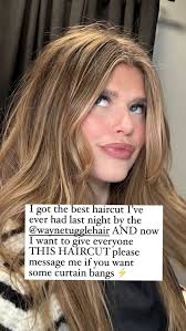 How I cut curtain bangs from long #bangs #fringe #curtainfringe #fun  #hairhack #waynetugglehair #haireducation #ncstylist #ncsalon #nccolorist  #hanzonation #hanzo