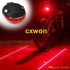 2020 Bicycle Led Tail Safety Light Including 2 Aaa Battery Warning Light 5 Led 2 Laser Night Mountain Bike Rear Lamp Bicycle Light From Cxwonled 1 41 Dhgate Com