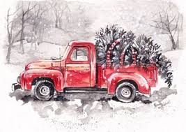 Red Truck Painting Christmas Trees 50 Ideas Christmas Tree Painting Christmas Red Truck Christmas Truck